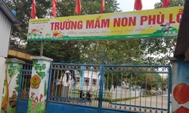Trường mầm non Phù Lỗ, nơi xảy ra sự việc đáng tiếc