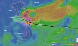 Trong ngày hôm nay, bão mở rộng ảnh hưởng lên các tỉnh Bắc Trung Bộ và đồng bằng Bắc Bộ.