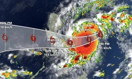 Đường đi và vùng ảnh hưởng của siêu bão Goni