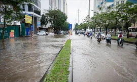 Mưa lớn tiếp tục xuất hiện trong hai ngày cuối tuần ở miền Bắc. Ảnh minh họa.