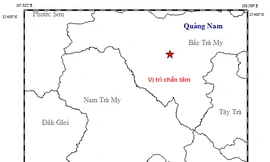 Địa điểm xảy ra trận động đất 3,8 độ richter trưa nay.