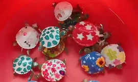 Giới bảo tồn phản đối hành động vẽ sơn lên mai rùa để bán