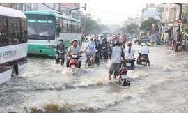 Triều cường gây ngập úng ở TPHCM trong mấy ngày tới