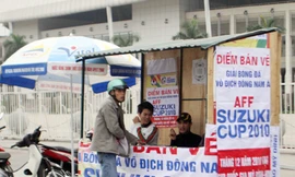 Một điểm bán vé AFF Suzuki cup 2010 tại Hà Nội
