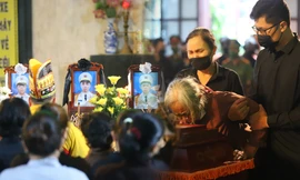 Nghẹn ngào lễ di quan ba liệt sĩ Cảnh sát phòng cháy chữa cháy