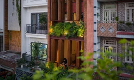 Nhà mặt tiền thiết kế 'đóng mở' ấn tượng