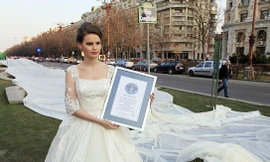 Váy cưới dài nhất thế giới: gần 3km