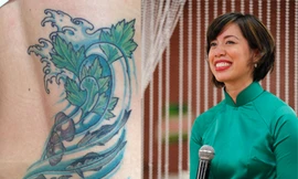 'Vua đầu bếp' Christine Hà xăm hình gia vị Việt lên lưng