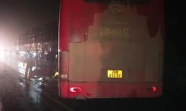 Tài xế và phụ xe khách tử vong trên cao tốc Nội Bài - Lào Cai