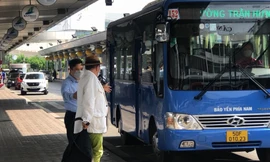 Xe buýt chính thức được đón khách tại ga quốc nội sân bay Tân Sơn Nhất 