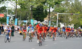 Lê Văn Động đội VTV Cần Thơ về nhất chặng Cà Mau-Cần Thơ