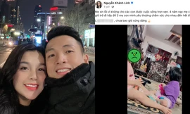 Facebook vợ trung vệ Bùi Tiến Dũng đăng trạng thái trách móc chồng, liệu có bị "hack"?