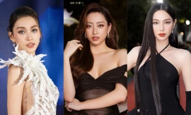 Nhan sắc của Hoa hậu Thùy Tiên, Lương Thùy Linh, Tiểu Vy chung một khung hình khiến khán giả ‘choáng ngợp’