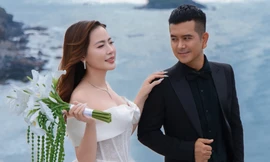‘Ngôi sao’ phim ‘Đất phương Nam’ Hùng Thuận khoe loạt ảnh cưới ngọt ngào bên vợ