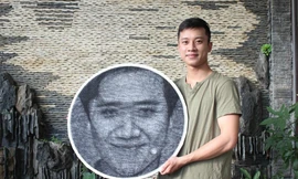 'Choáng ngợp' trước tranh vẽ người nổi tiếng bằng đinh và sợi chỉ của 'nam thần 9X'