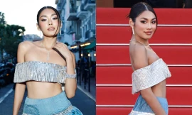 Á hậu Thảo Nhi Lê đẹp bất chấp ống kính của 'hung thần' Getty Images, tỏa sáng giữa 'rừng sao' tại Cannes 2024