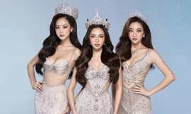 Ba Hoa hậu thuộc hàng top của V-biz ‘chặt chém’ nhau trong cùng khung hình, khoe vòng 1 ‘căng đét’