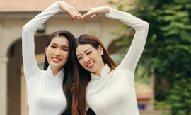 Khi các 'nàng Hậu' chào mừng năm học mới, chỉ diện áo dài trắng cũng khiến cộng đồng mạng 'xôn xao'