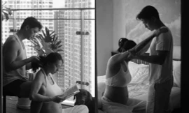 Ngô Thanh Vân và ông xã Huy Trần chia sẻ loạt ảnh đầy cảm xúc, tiết lộ những điều đặc biệt trong hành trình làm mẹ