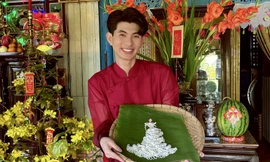 Ấn tượng với mứt Tết được nhà thiết kế Nguyễn Minh Công biến hóa thành thời trang ‘có một không hai’