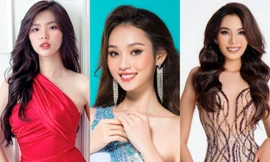 Khán giả 'xuýt xoa' trước nhan sắc 'đỉnh' của dàn nữ sinh sở hữu chiều cao ‘khủng’ đi thi Hoa hậu