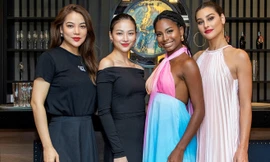 Ba nhan sắc hàng đầu thế giới hội ngộ nhưng ‘nàng Hậu’ Phương Khánh tái xuất mới là tâm điểm thu hút