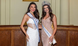 Á hậu Kim Duyên ‘đọ sắc’ với đương kim “Miss Supranational”, thần thái gợi cảm hết nấc