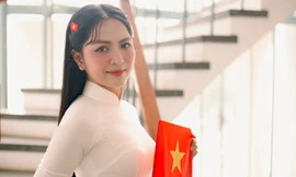 Ca sĩ Duyên Quỳnh hát ‘Viết tiếp câu chuyện hòa bình’: ‘Hạnh phúc khi lan tỏa tinh thần yêu nước đến các bạn trẻ’