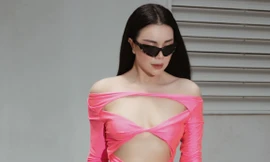 ‘Siêu mẫu bốc lửa’ Trà Ngọc Hằng không còn hở bạo mà đổi phong cách sang chảnh khiến V-net ‘sốc’