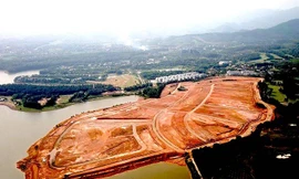 Một góc hồ Đại Lải. Ảnh: Mạnh Thắng