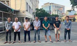 Băng cướp bị bắt giữ. Ảnh: C.A