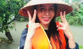 Ca sĩ Thuỷ Tiên.