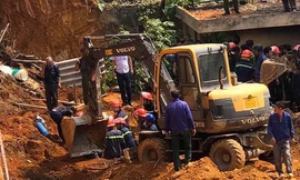 Hiện trường vụ tai nạn.