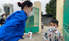 Hà Nội quy định, lớp phát hiện F0 vẫn có thể tiếp tục học trực tiếp ảnh: Quỳnh Anh 