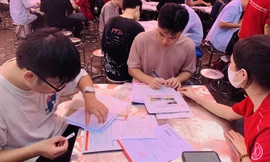 Sinh viên nhập học năm 2024Ảnh: NGHIÊM HUÊ 