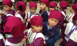 Hôm nay, trẻ mầm non tại Hà Nội được đến trường sau 1 năm ở nhà chống dịch. Ảnh: Quỳnh Anh 