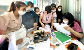 Doanh nghiệp ở Bình Dương tuyển lao động sau khi tìm được đơn hàng ảnh: H.C