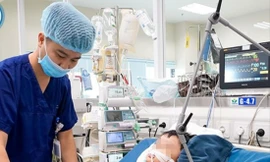 Bé C.T rơi vào tình trạng rất nguy kịch khi được chuyển đến BV Nhi T.Ư 