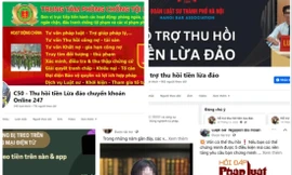Nhiều trang mạng giả danh luật sư, cơ quan chức năng lừa đảo lấy lại tiền cho bị hại Ảnh chụp màn hình 