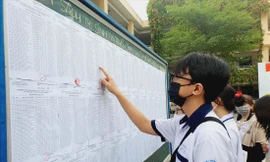 Thí sinh dự thi vào kỳ thi lớp 10 ở TPHCM năm 2023 Ảnh: Nguyễn Dũng