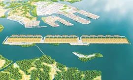 Phối cảnh cảng trung chuyển quốc tế Cần Giờ