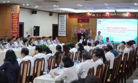 Toàn cảnh hội nghị đối thoại Ảnh: Nhàn Lê 