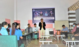 Anh Nguyễn Văn Hải- Chủ nhiệm CLB Khởi nghiệp Sáng tạo huyện Buôn Đôn chia sẻ kinh nghiệm khởi nghiệp tại Chương trình Café khởi nghiệp số 1 