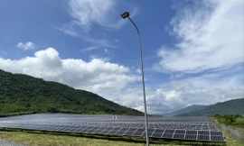 Nhà máy ĐMT Trung Sơn xây dựng chồng lấn đất rừng sản xuất của huyện Cam Lâm Ảnh: CÔNG HOAN