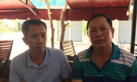 Ông Vũ Văn Phương và Nguyễn Thiên Phương 2 thuyền viên tàu Côn Đảo 10