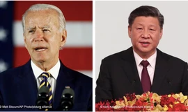 Tổng thống Mỹ Joe Biden (trái) và Chủ tịch Trung Quốc Tập Cận Bình. Ảnh: AP