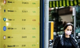 Giá các đồng tiền số quy đổi sang đôla ở Hong Kong ngày 21/12/2022ảnh: Getty