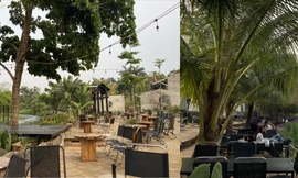 Hành lang suối bị Cty CP Cốm Natural lấn chiếm thành quán nhậu, cà phê, lều camping tại xã Hoà Khánh, TP Buôn Ma Thuột, tỉnh Đắk Lắk