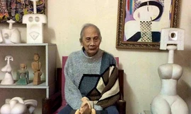 Nhà điêu khắc Lê Công Thành Ảnh: Tư liệu gia đình