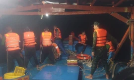 Cứu tàu cá chở 15 ngư dân bị chìm giữa biển Cà Mau